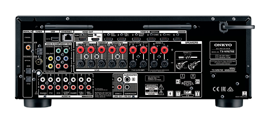 Onkyo TX-NR676E 7.2-Channel